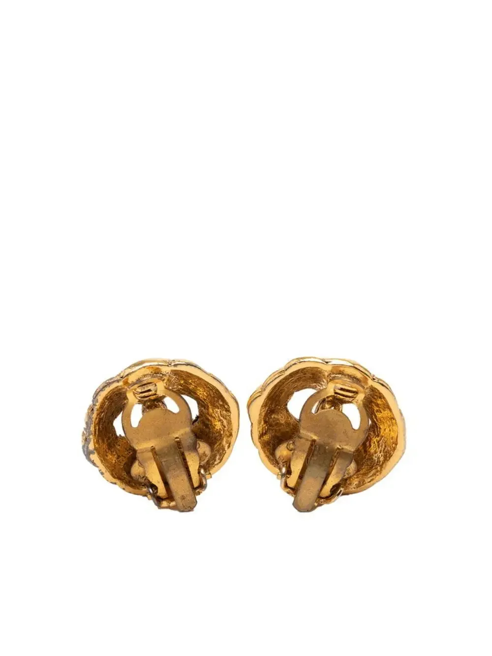 Chanel Cc Logo Clip-On Earrings Metal #246980C61B